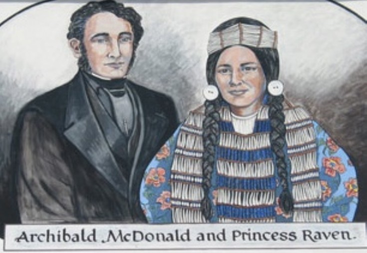 Archibald MacDonald and his Chinook Wife 1823