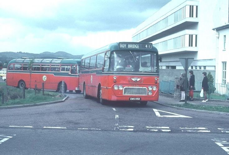Roybridge Bus Outside Lochaber High School 1970 ?