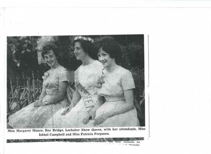 Lochaber Show Queen & Attendants  - 1963 ?