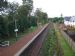 Railway from Bridge with Siding Houses on Right